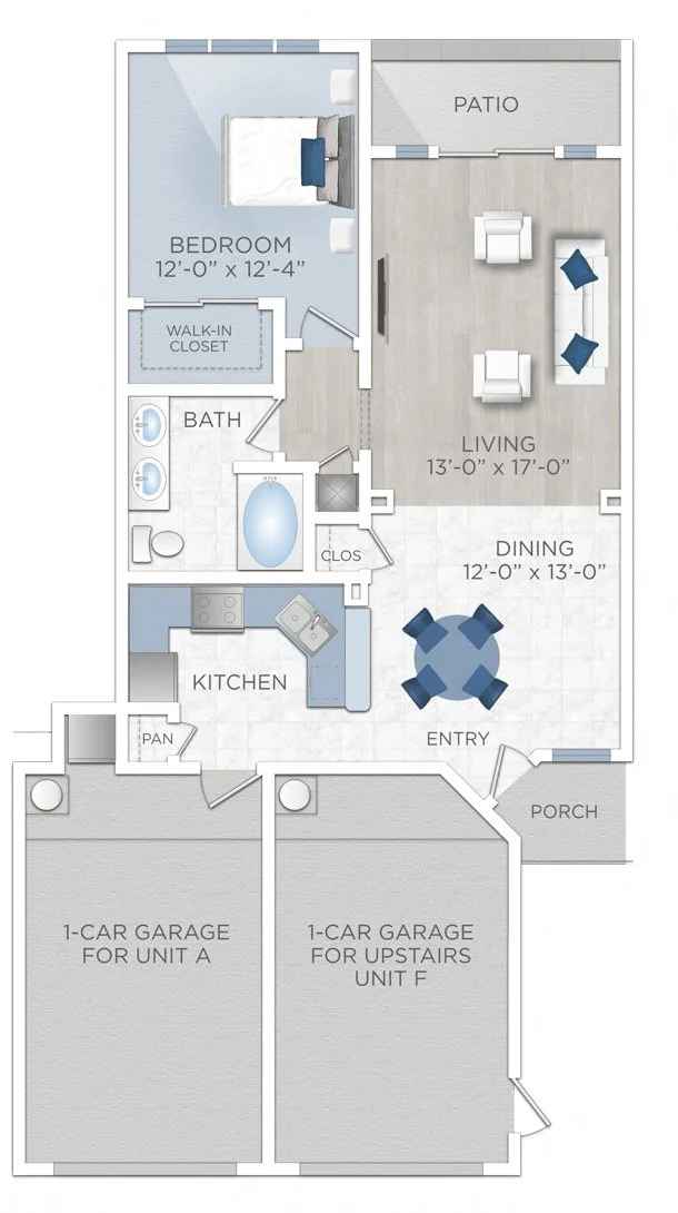 Floor plan layout for Madrid (Apartment A)