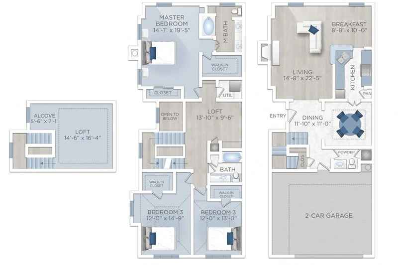 Floor plan layout for Napoli (Apartment S)