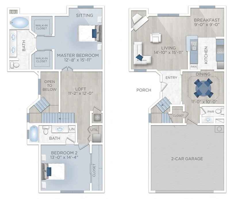 Floor plan layout for Rome (Apartment P)