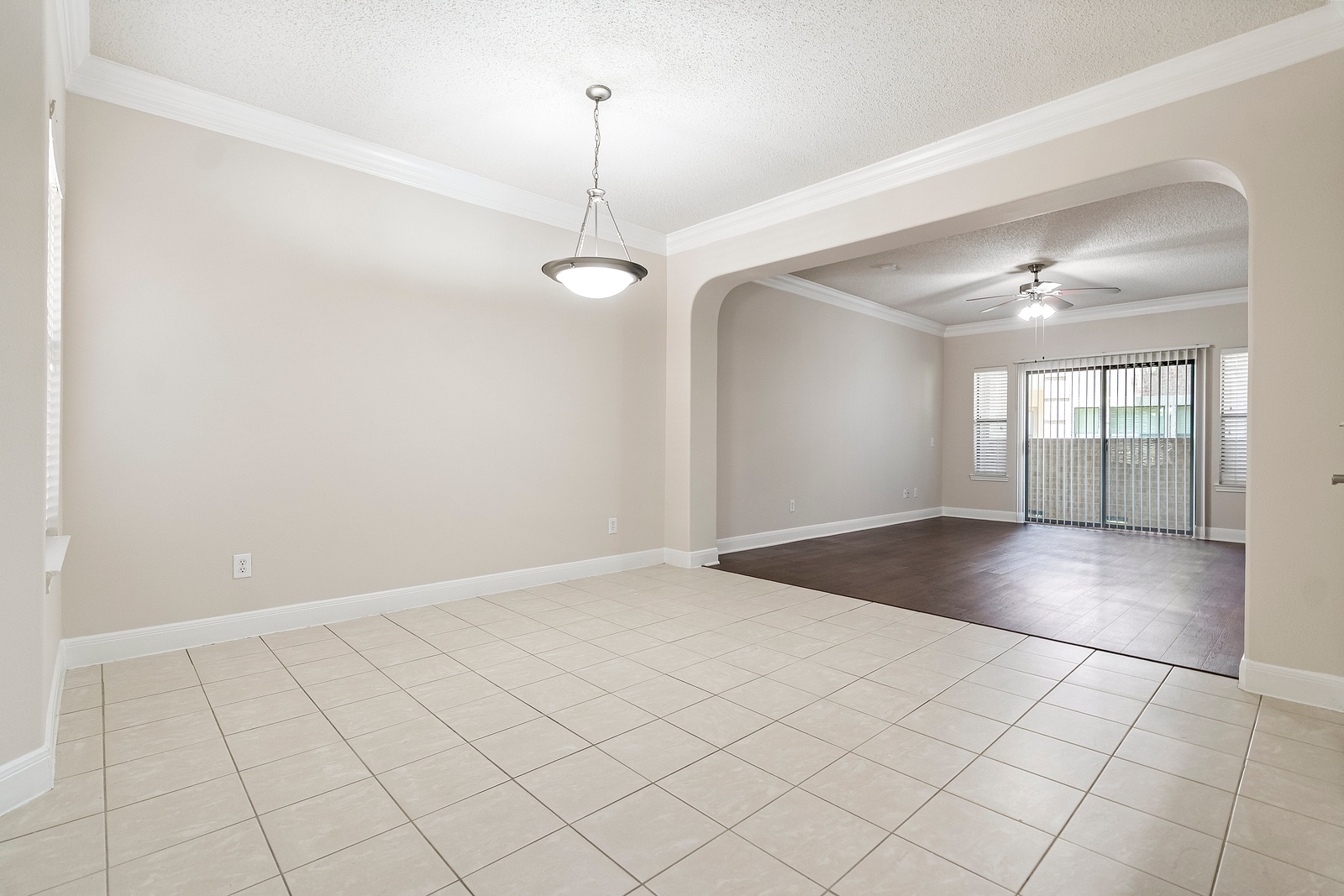 Open Concept Dining Area with Tile Flooring
