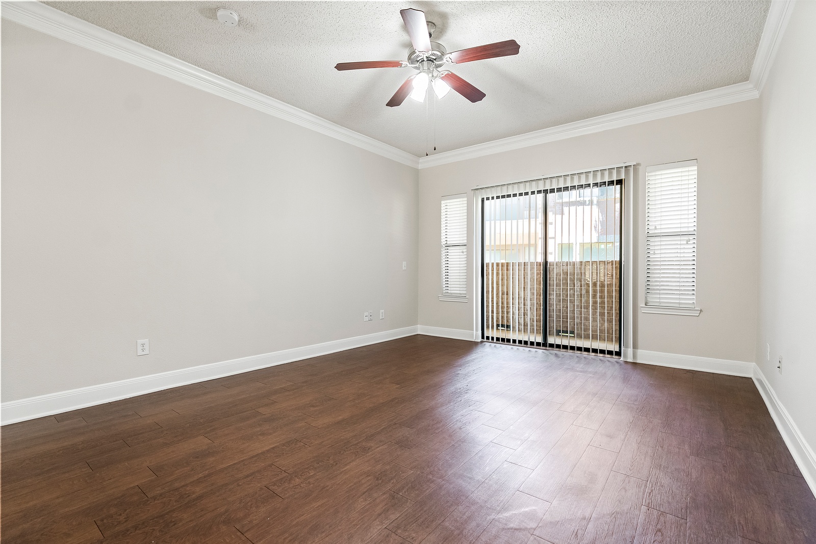 Spacious Living Room with Balcony Access