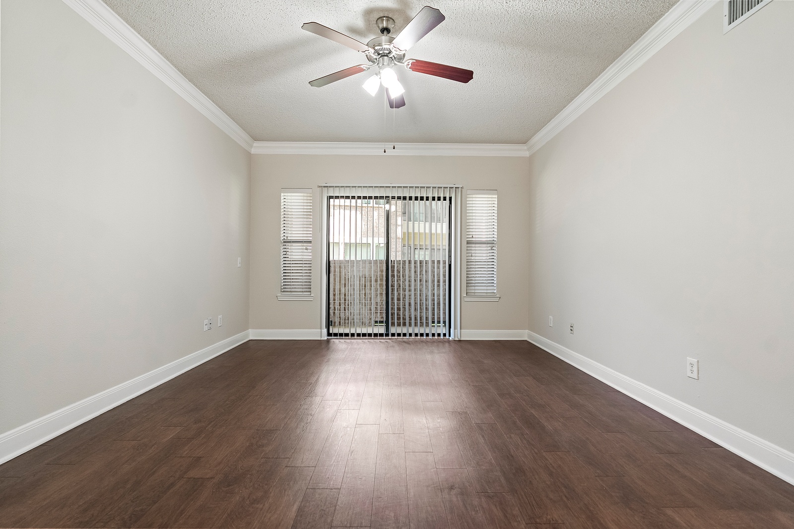 Living Room with Sliding Glass Door