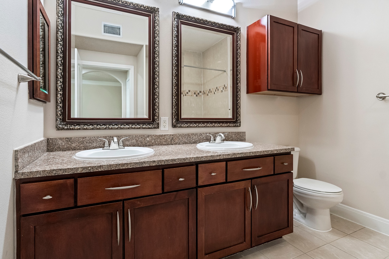 Elegant Bathroom with Dual Vanity Sinks