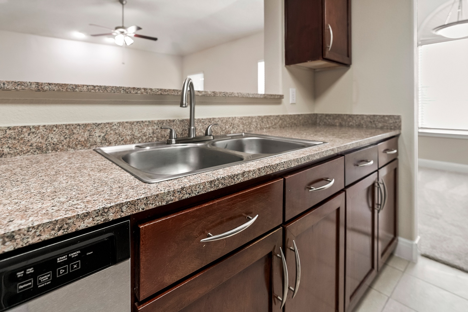 Fully Equipped Kitchen with Granite Countertops