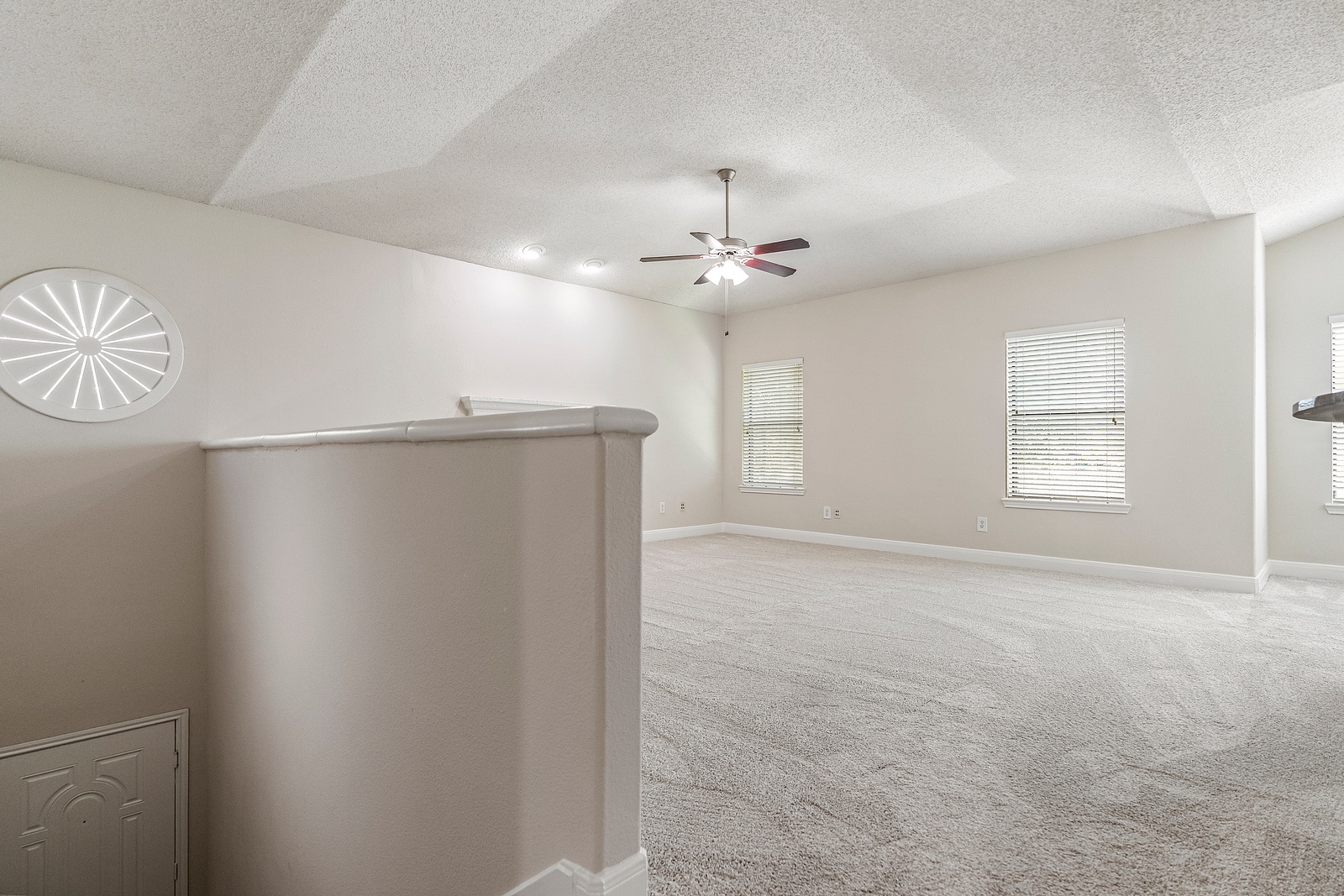 Spacious Living Area with Vaulted Ceilings