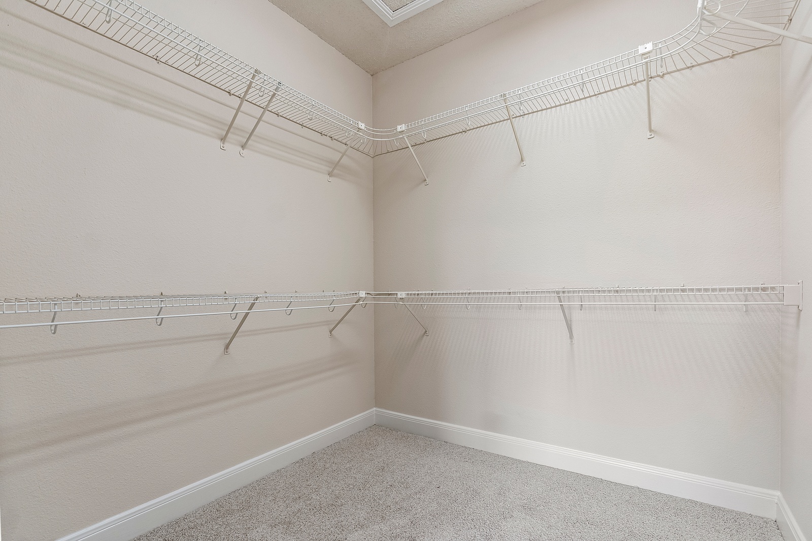 Spacious Walk-In Closet with Wire Shelving