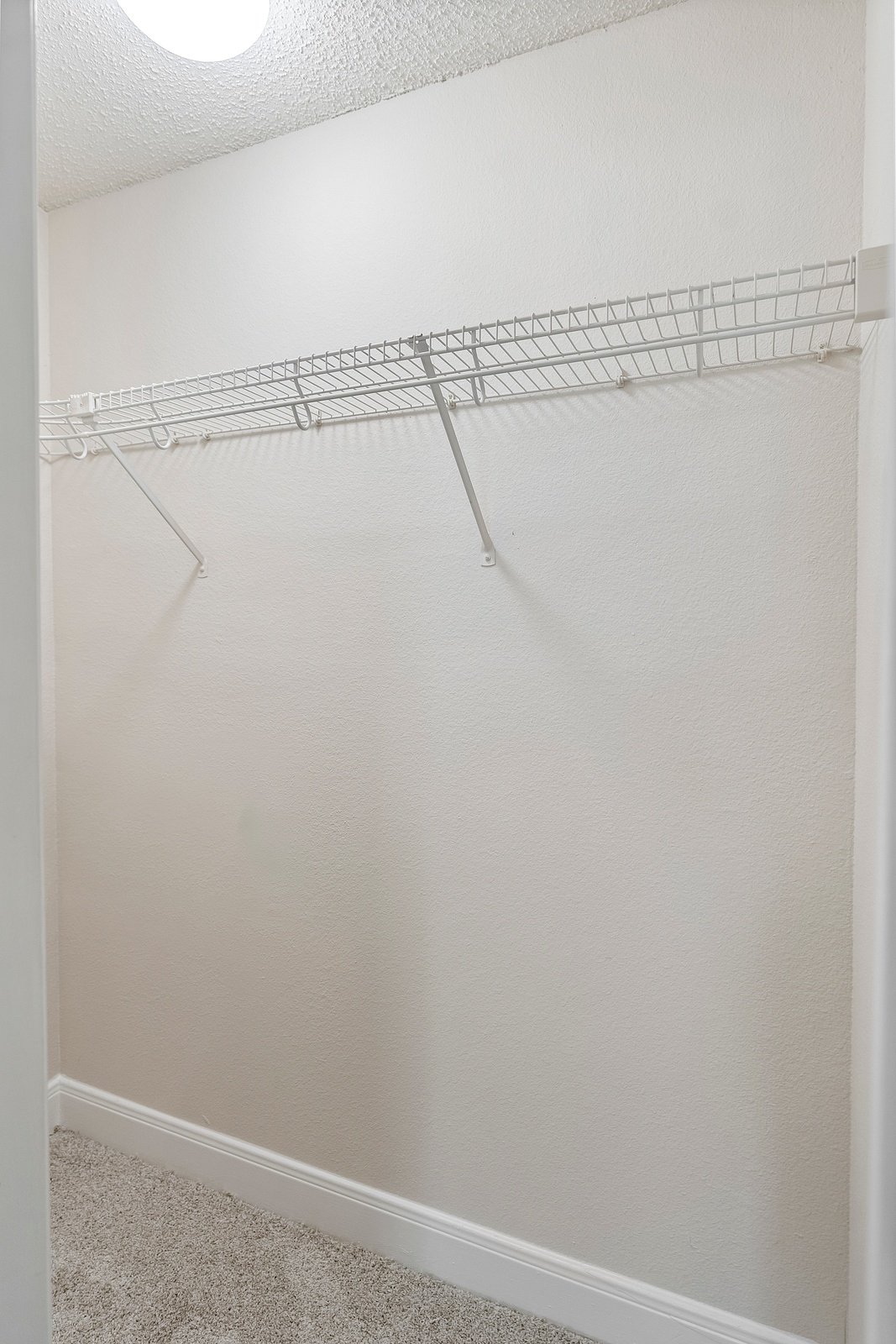 Spacious Closet with Wire Shelving