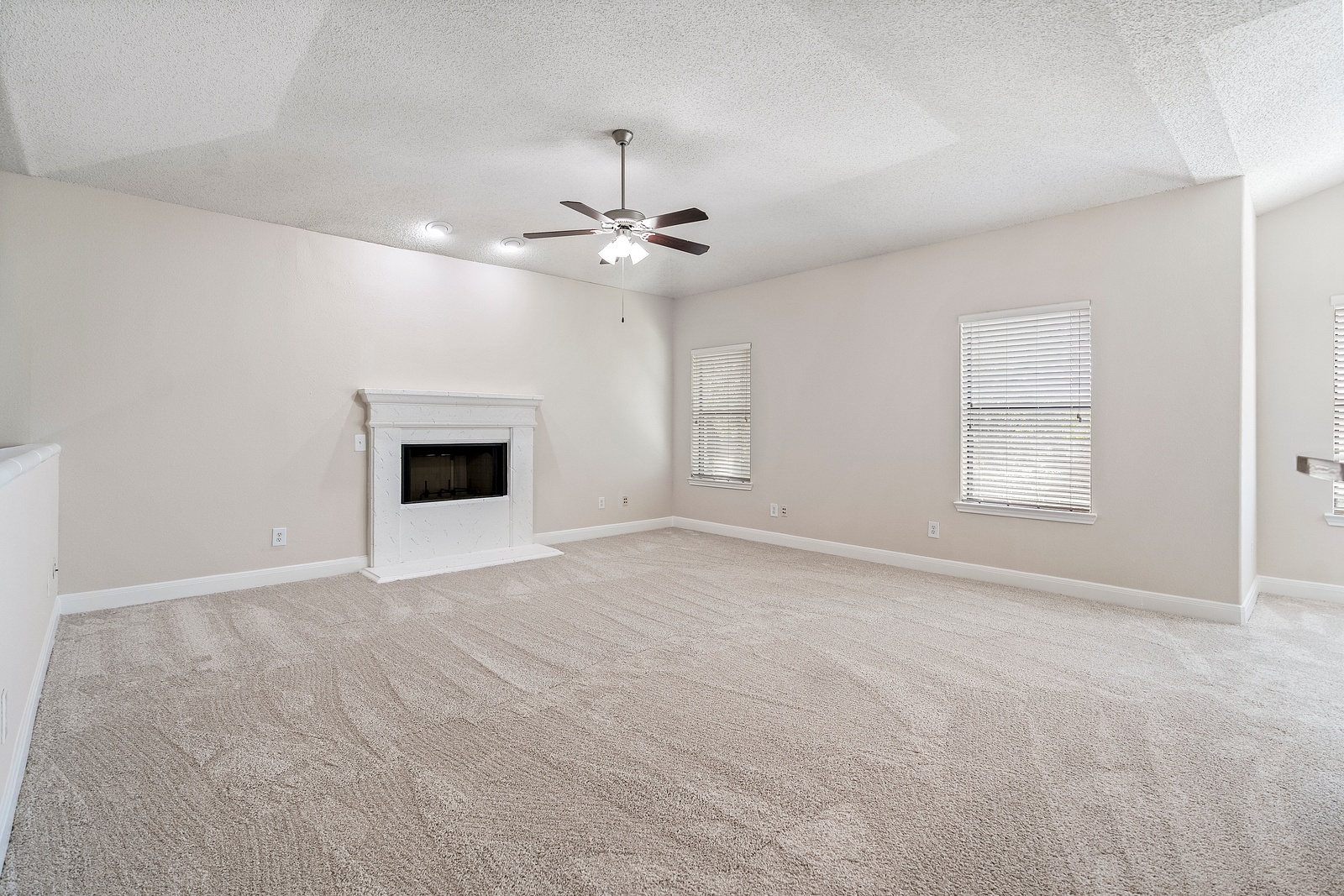 Living Room with Cozy Fireplace