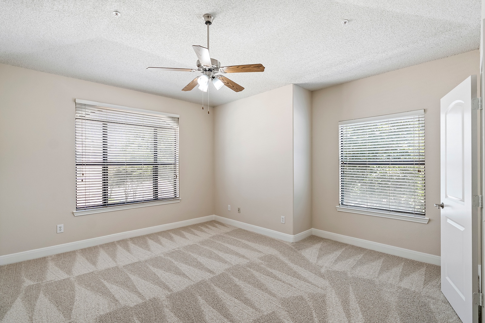 Spacious Bedroom with Large Windows