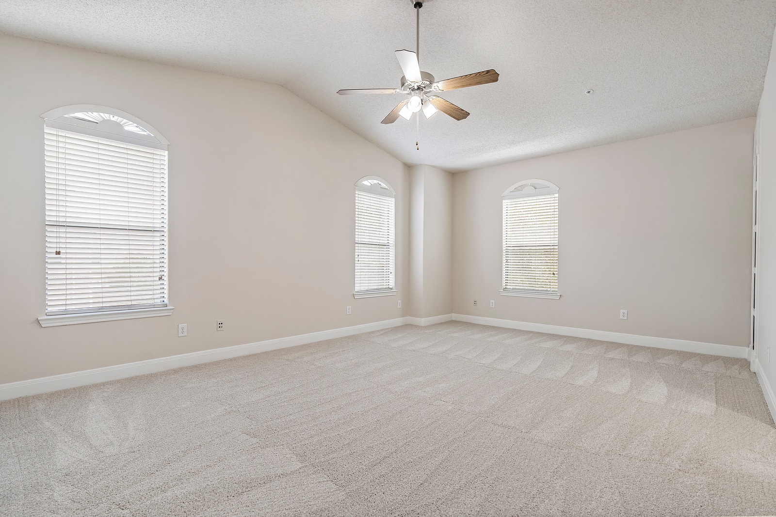Spacious Bedroom with Vaulted Ceilings