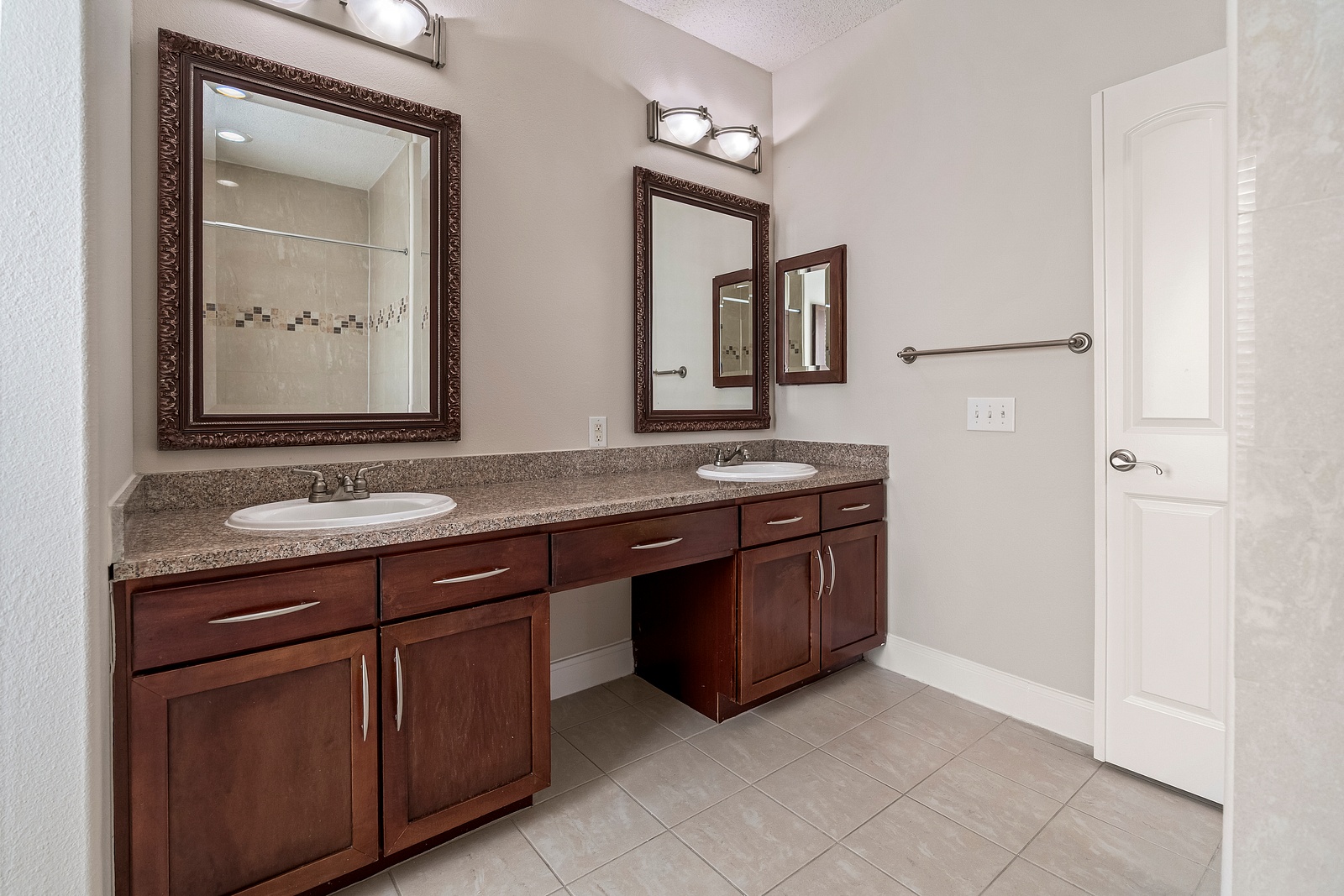Elegant Bathroom with Dual Vanity Sinks