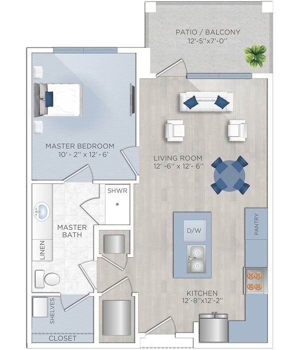 Floor plan layout for A1