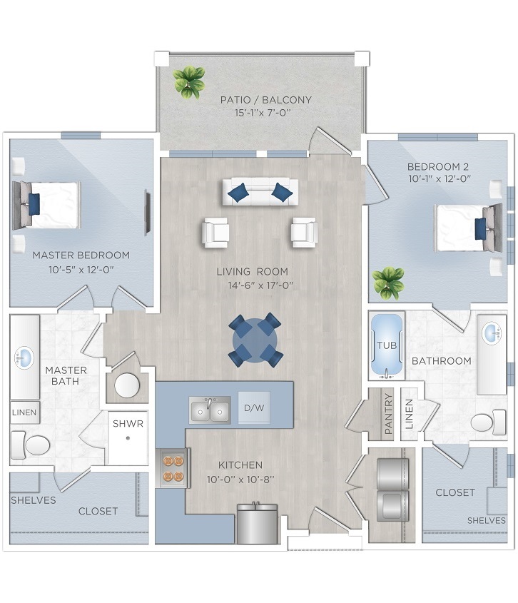 Floor plan layout for B1