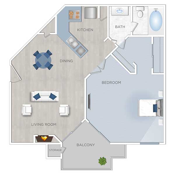 Floor plan layout for C