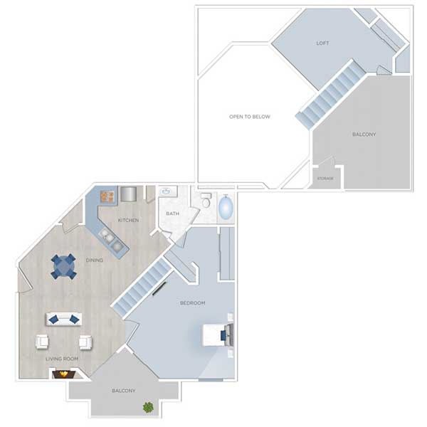 Floor plan layout for D + Loft