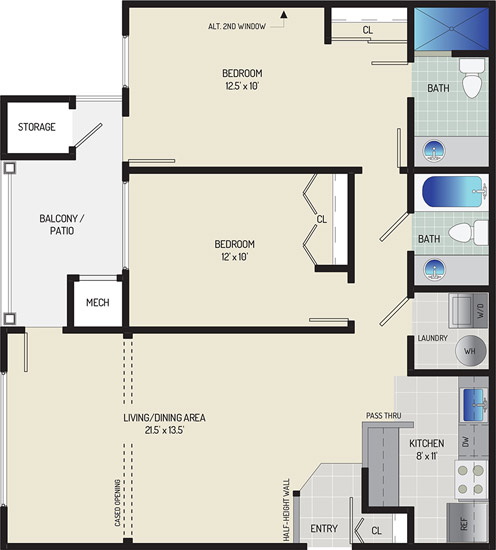 Seneca Club Apartments - Apartment 638047-101-E1