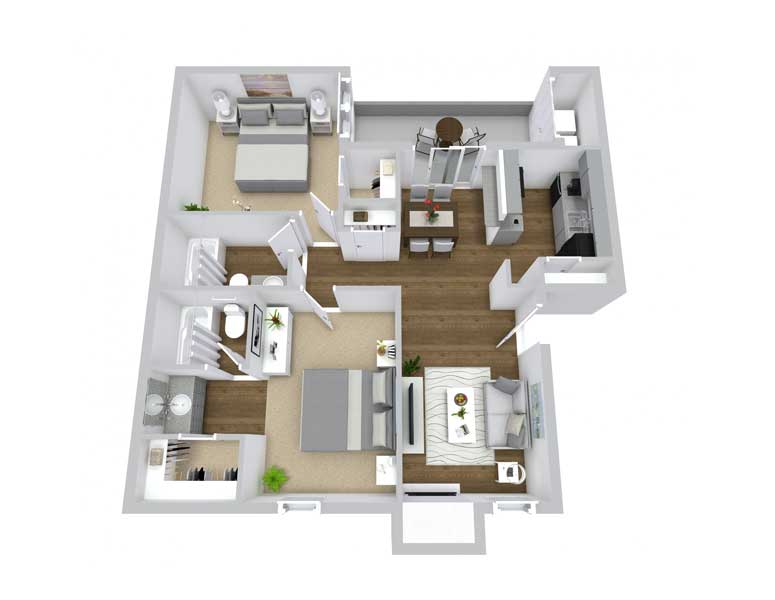 The Shelby Apartment Homes - Floorplan - B2