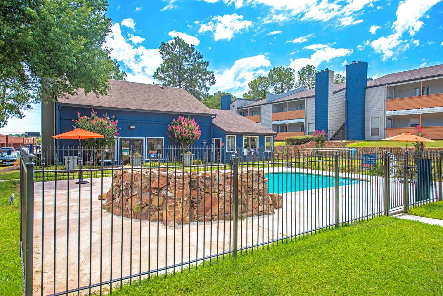 Gated Pool Area at The Shelby Apartment Homes