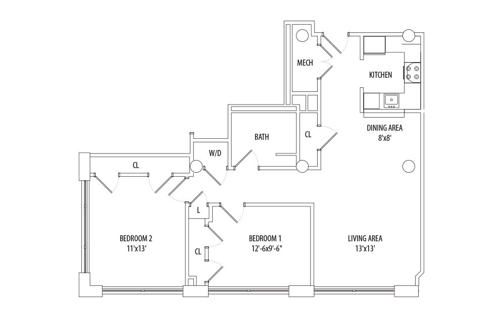 Informative Picture of 2 Bedrooms