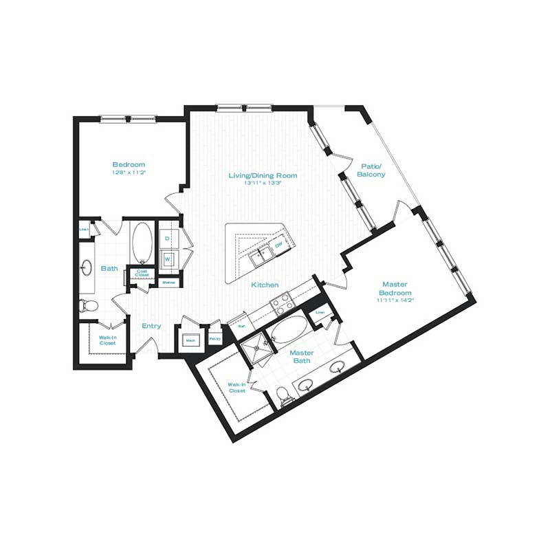 Floor plan layout for B5A