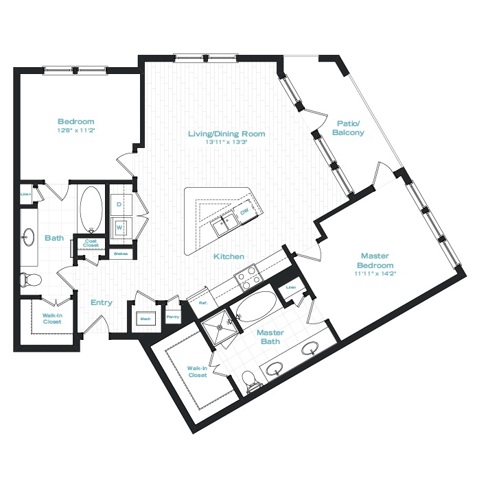 Floor plan layout for B5
