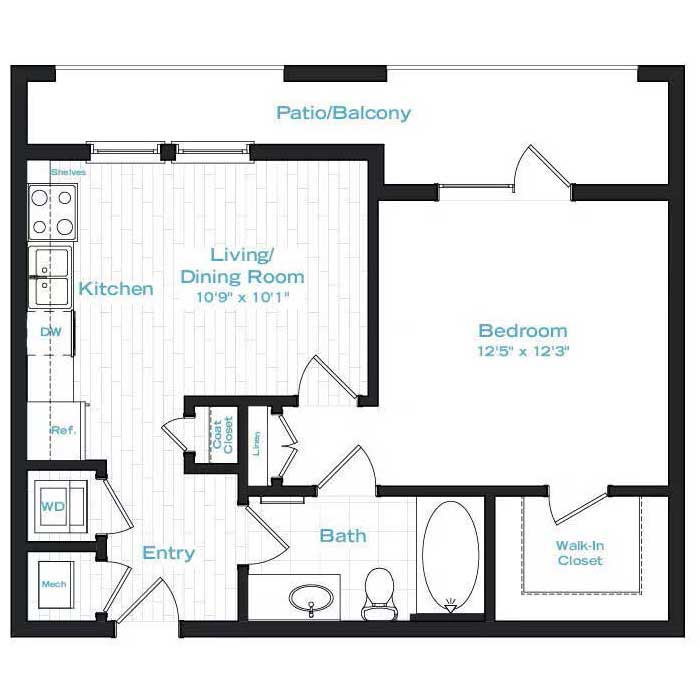 Floor plan layout for S1