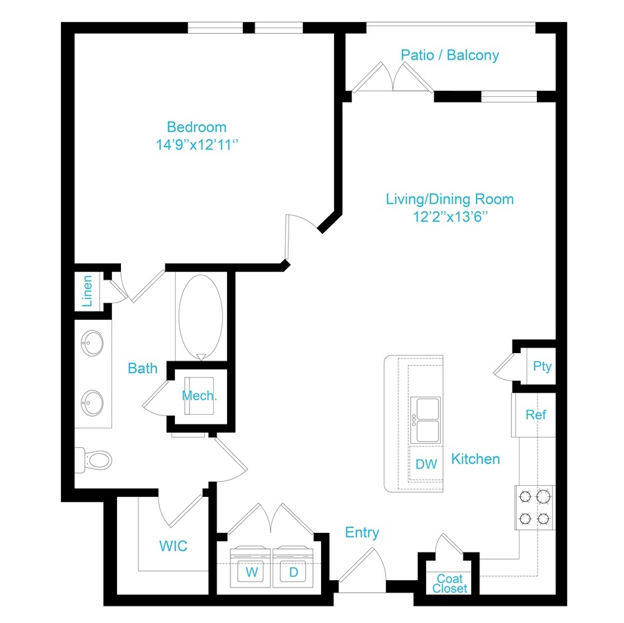 Floor plan layout for A5