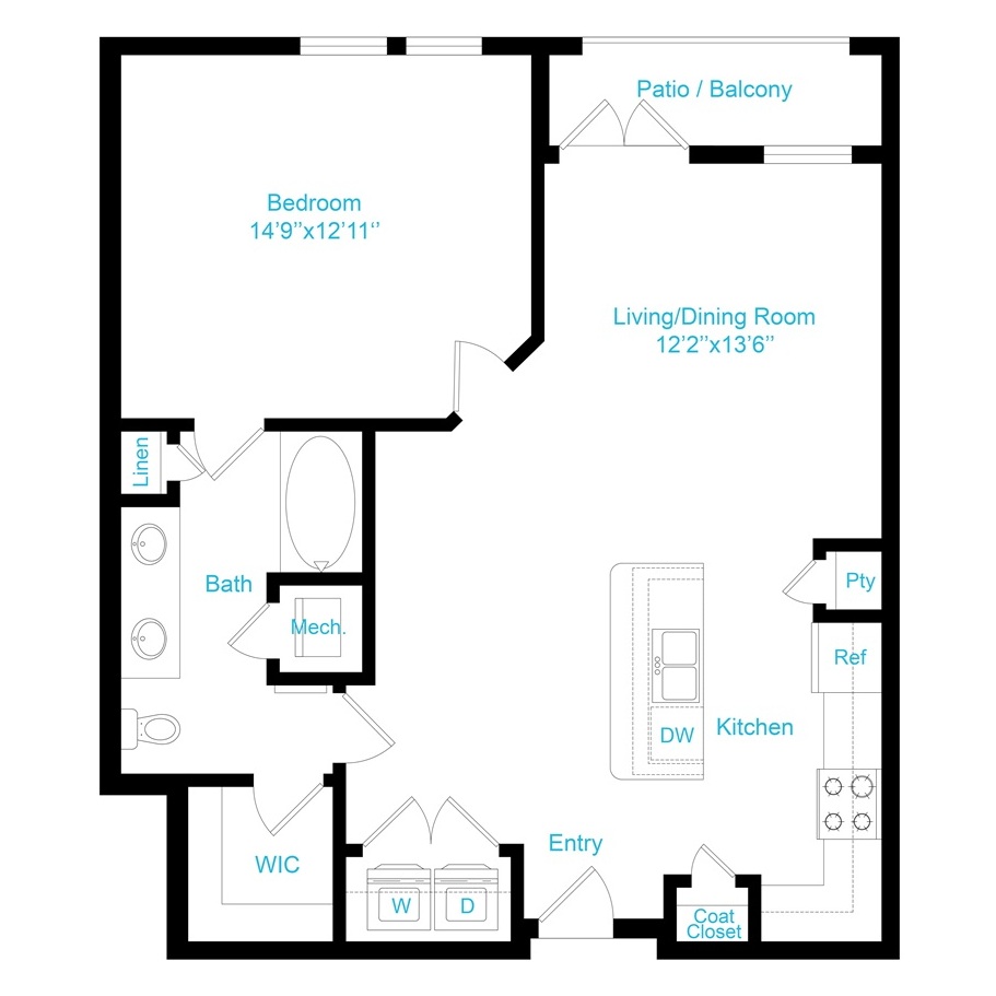 Floor plan layout for A9