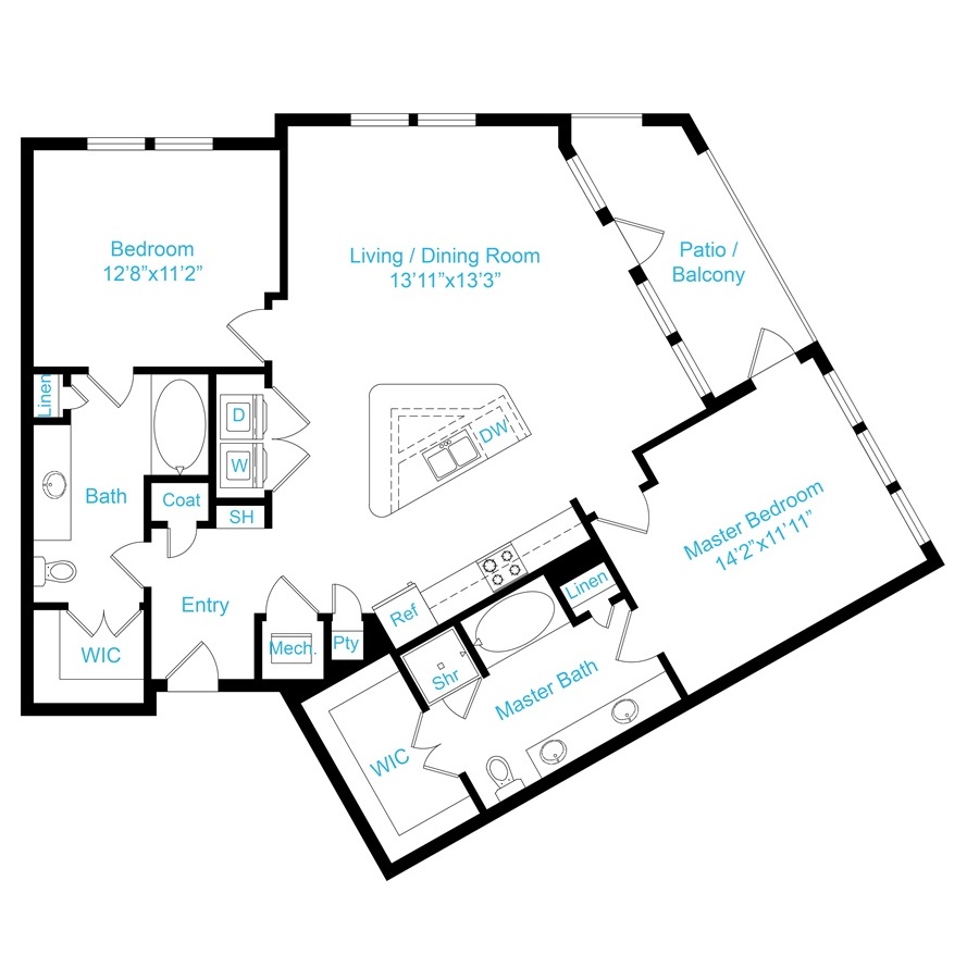 Floor plan layout for B11