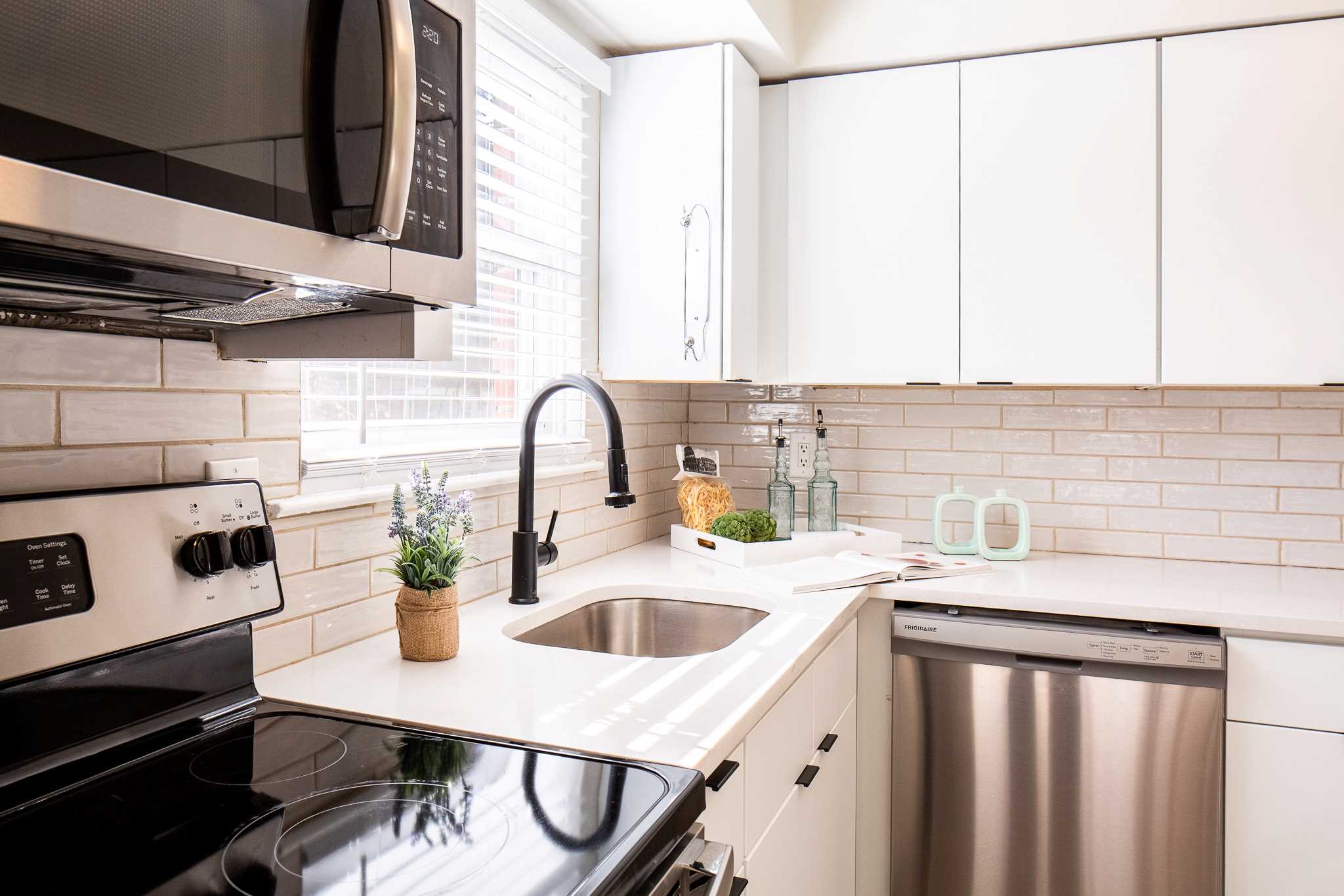 Upgraded kitchen at Somerville Gardens Apartments in Somerville, New Jersey