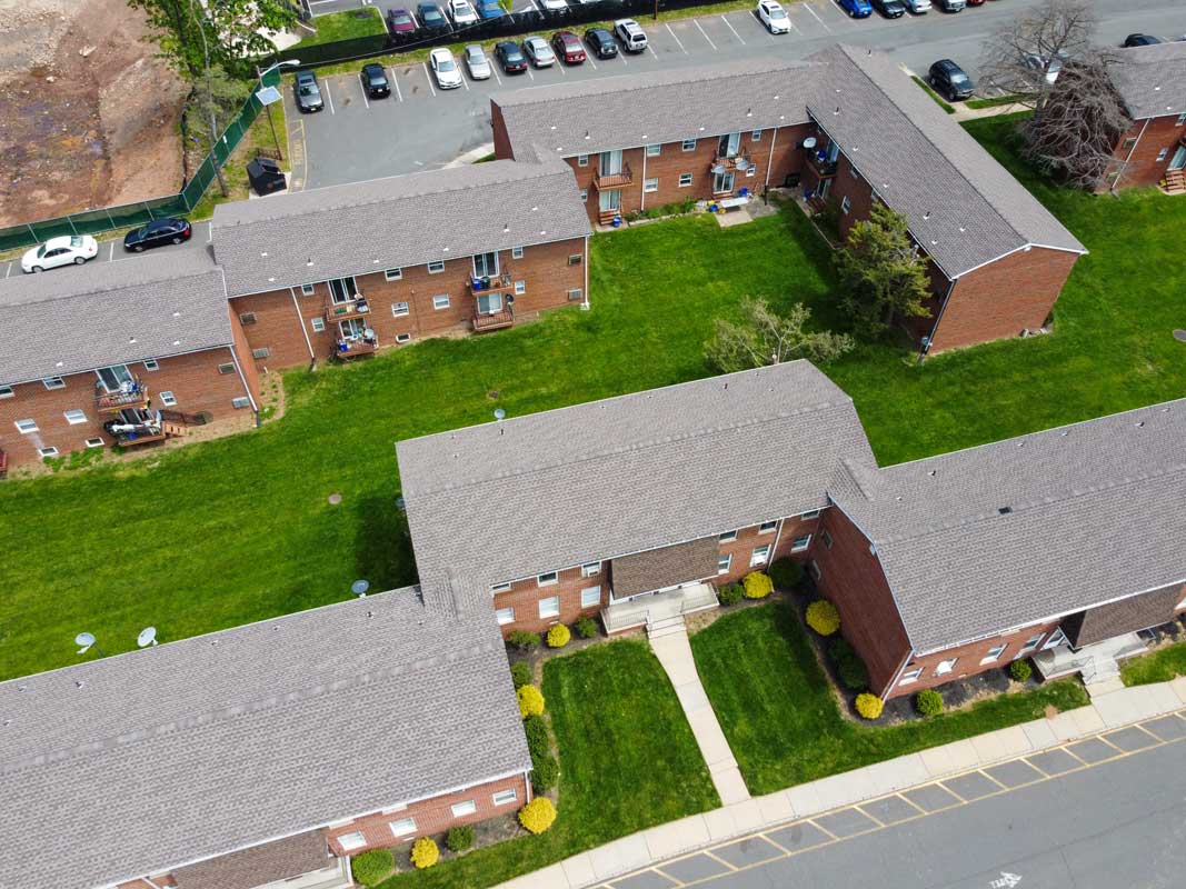Property Aerial View at Somerville Gardens Apartments in Somerville, New Jersey