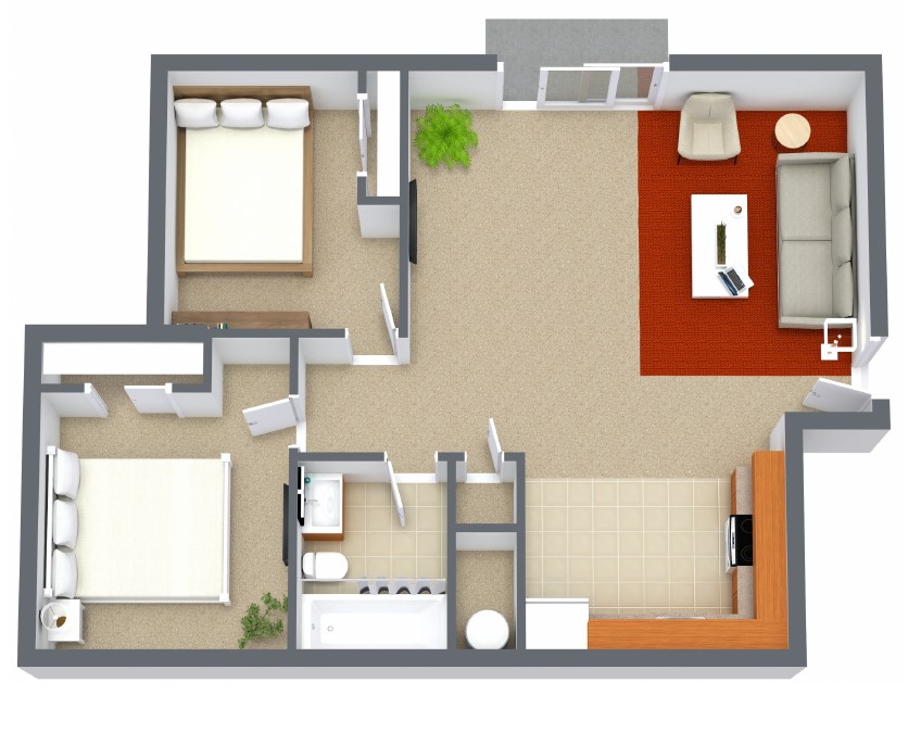 South View Apartments - Floorplan - Compass | Classic