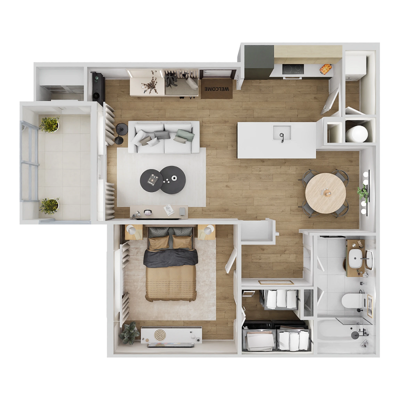 Floor plan layout for A1SR