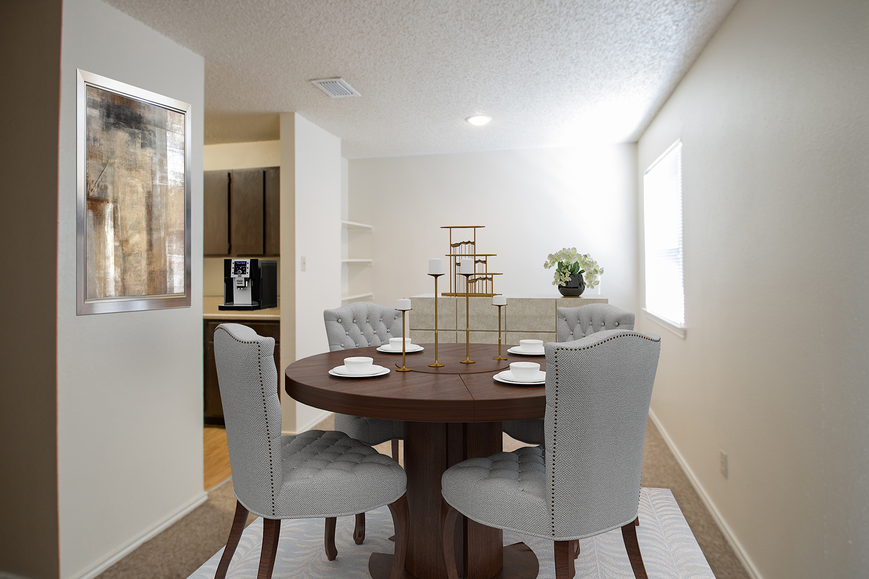 Elegant Dining Area with Four Seating