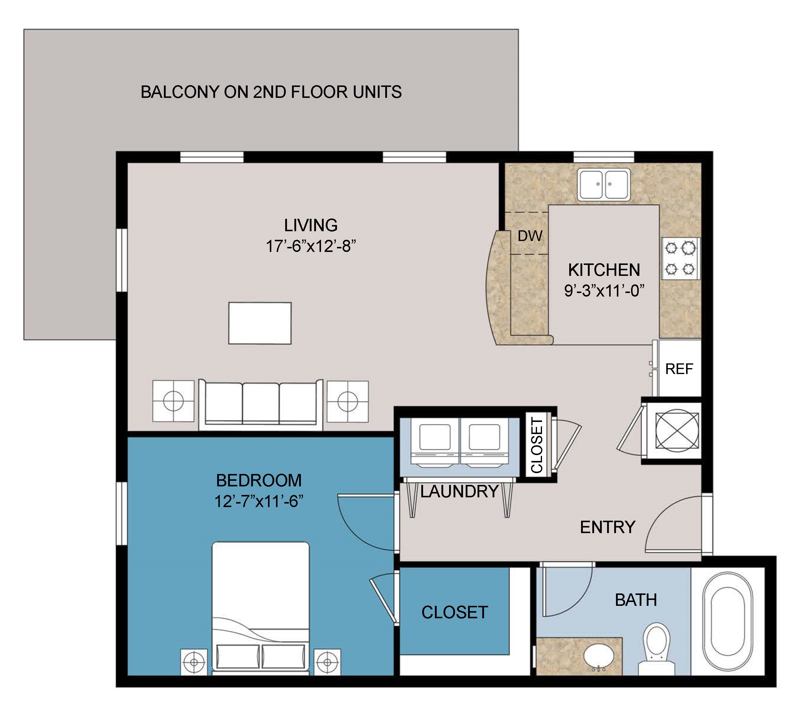 Floor plan layout for C