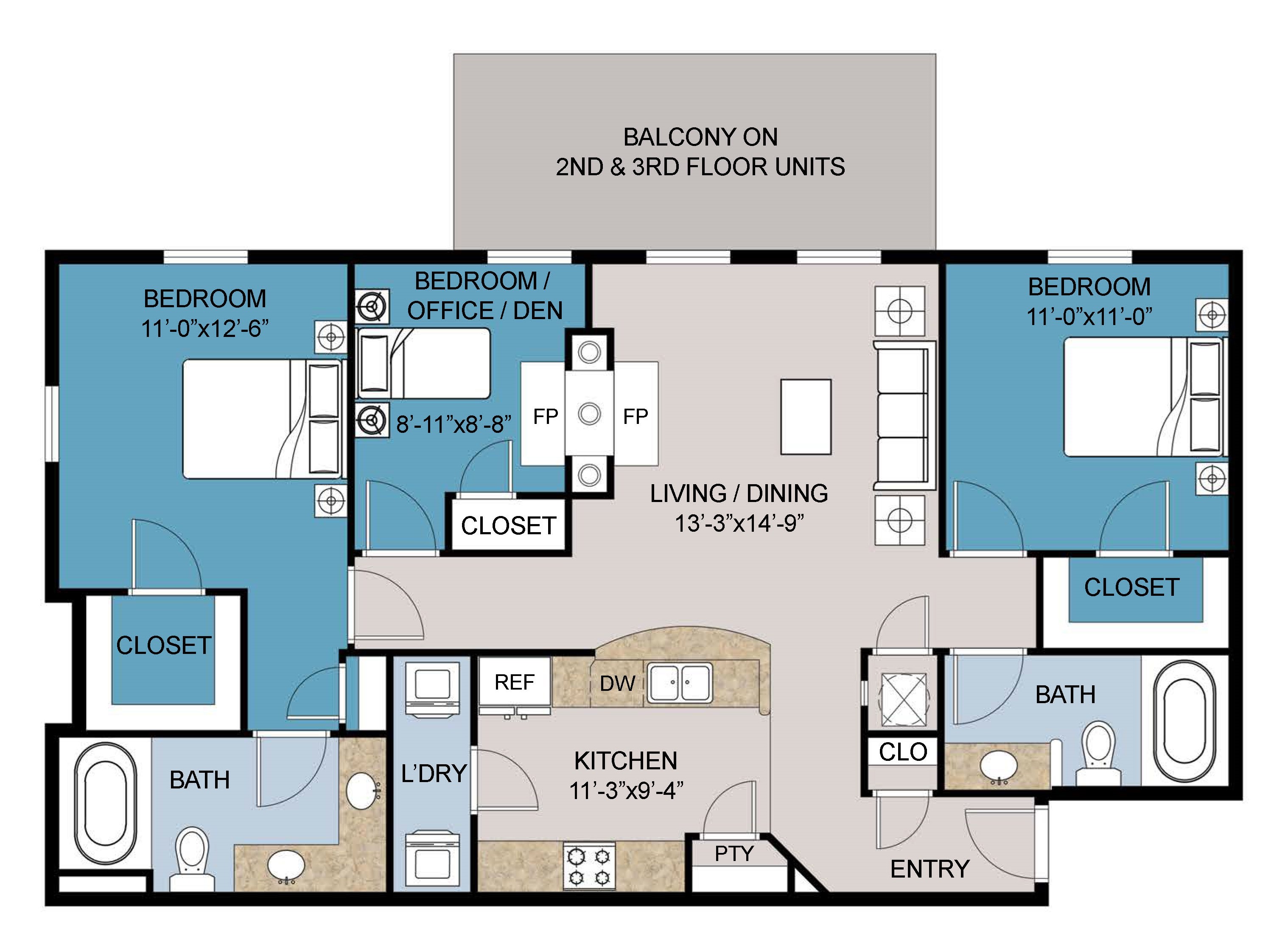 Floor plan layout for I