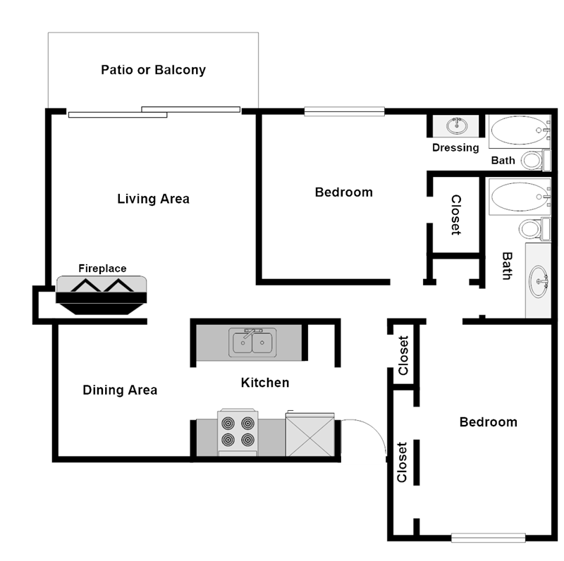 Summer Glen Apartments - Floorplan - B2