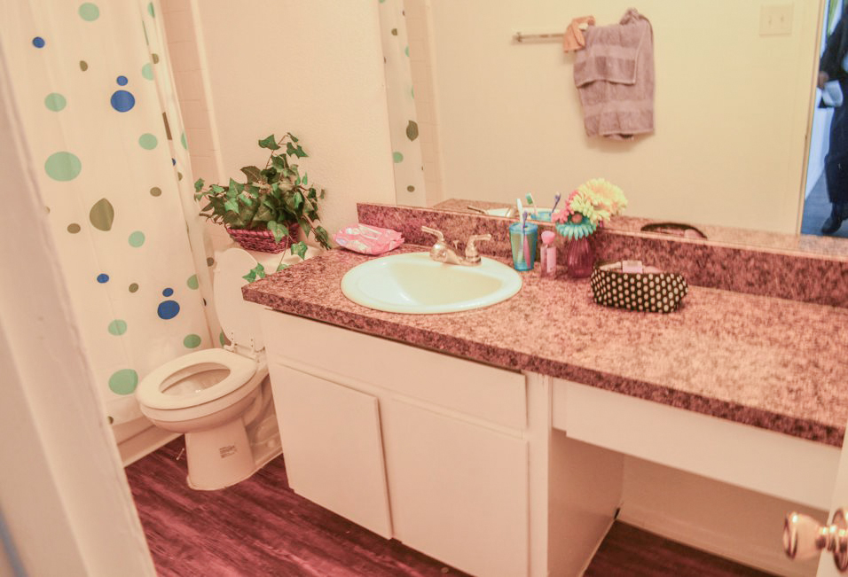 Bathroom Vanity at Summer Glen Apartments in Dallas, Texas