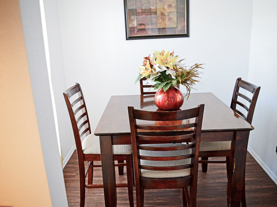 Separate Dining Space at Summer Glen Apartments in Dallas, Texas