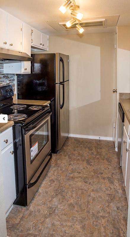 Equipped Kitchen at Sungate Apartments in San Antonio, Texas