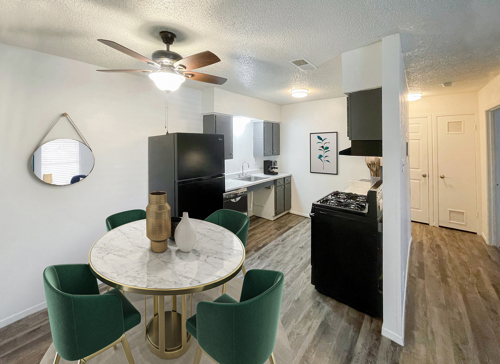 Fully Equipped Kitchen with a Separate Dining Area