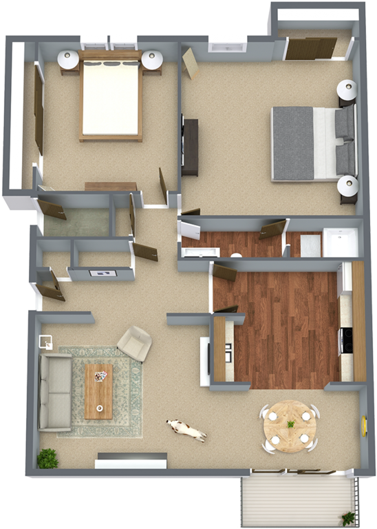 Floor plan layout for Green