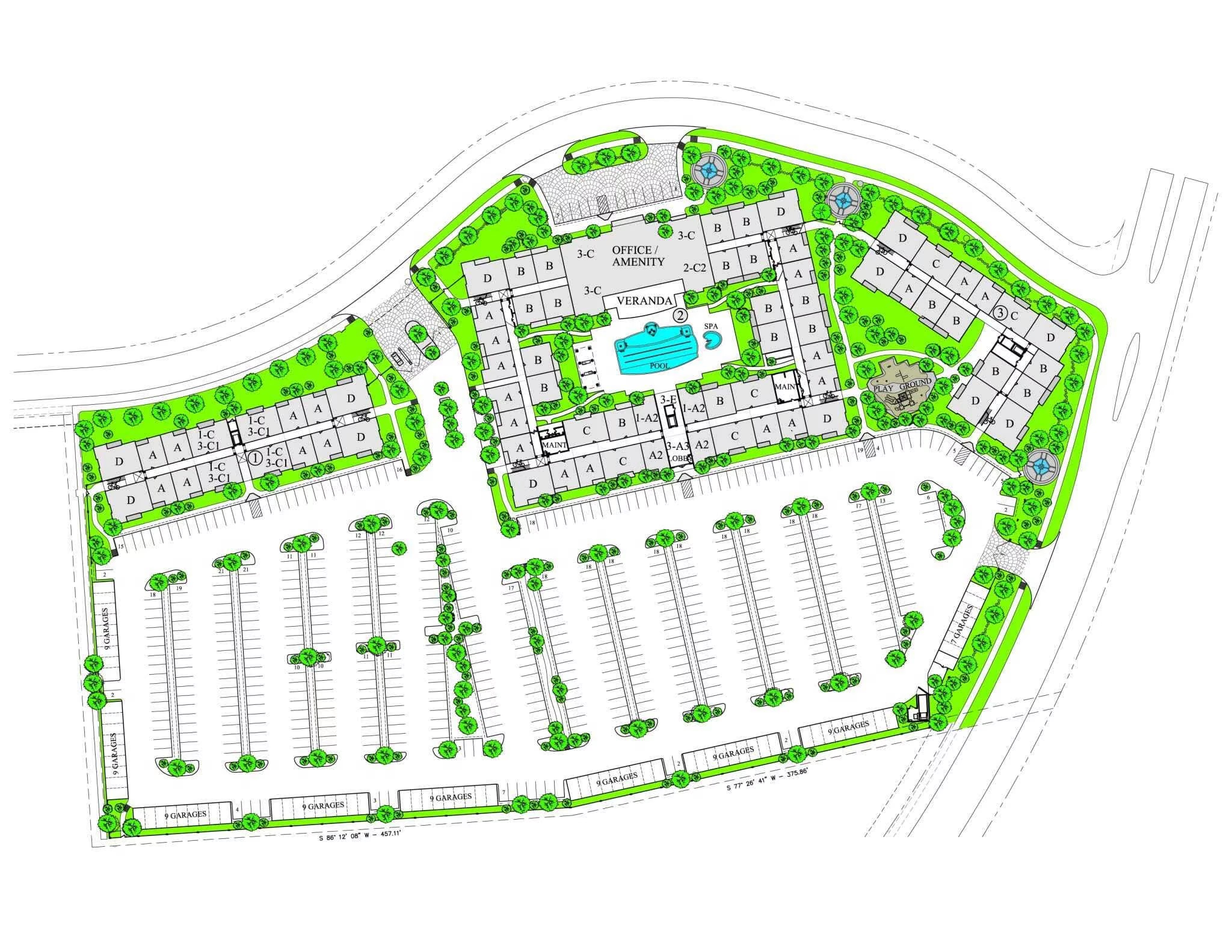 Telfair Lofts Site Plan