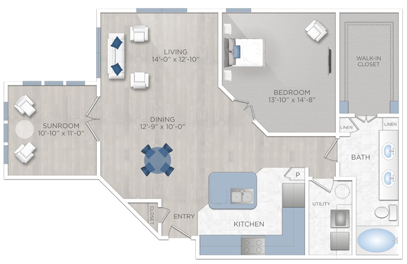 Floor plan layout for A5