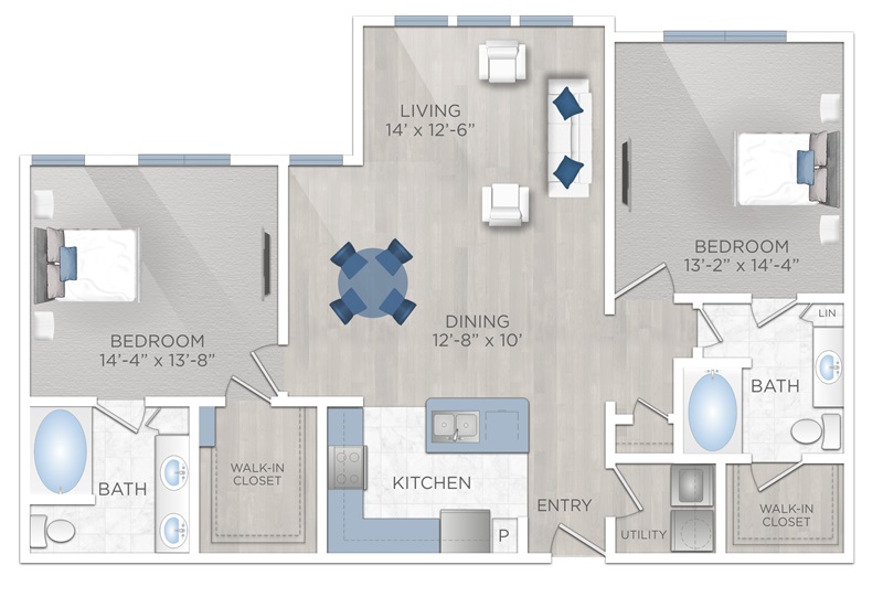 Floor plan layout for B5