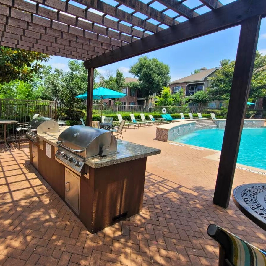 Grilling Station by the Pool