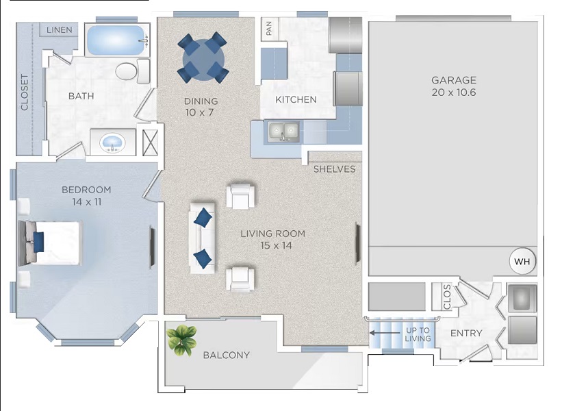 Floor plan layout for A2