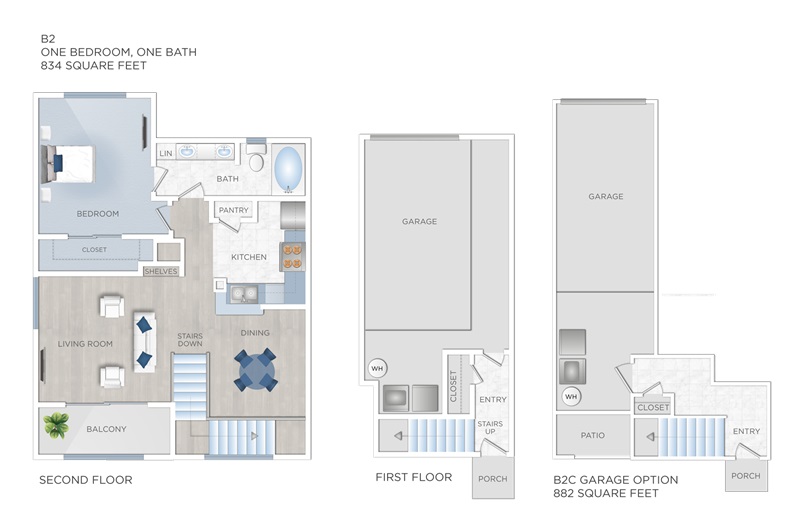 Floor plan layout for B2