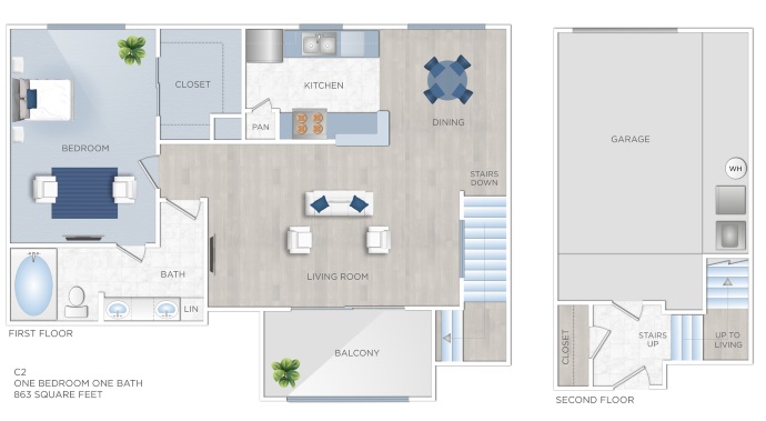 Floor plan layout for C2