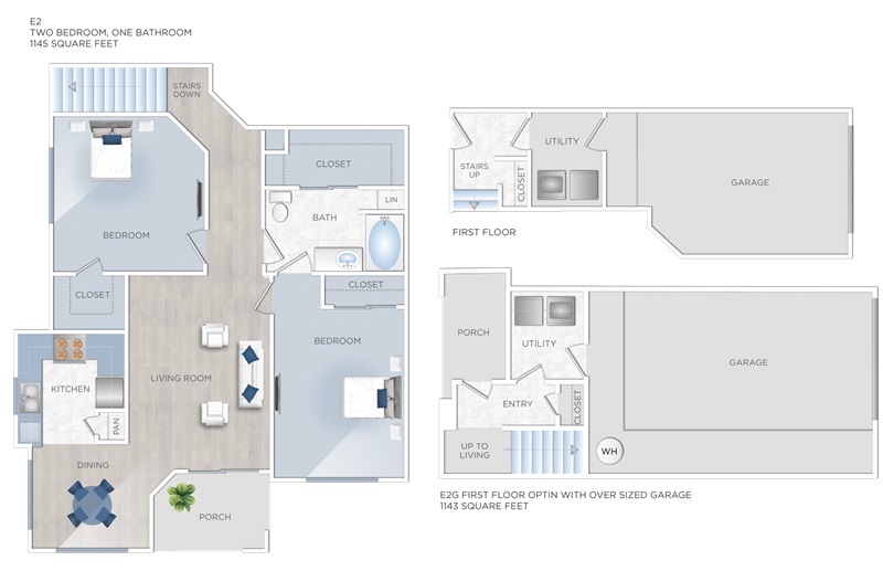 Floor plan layout for E2